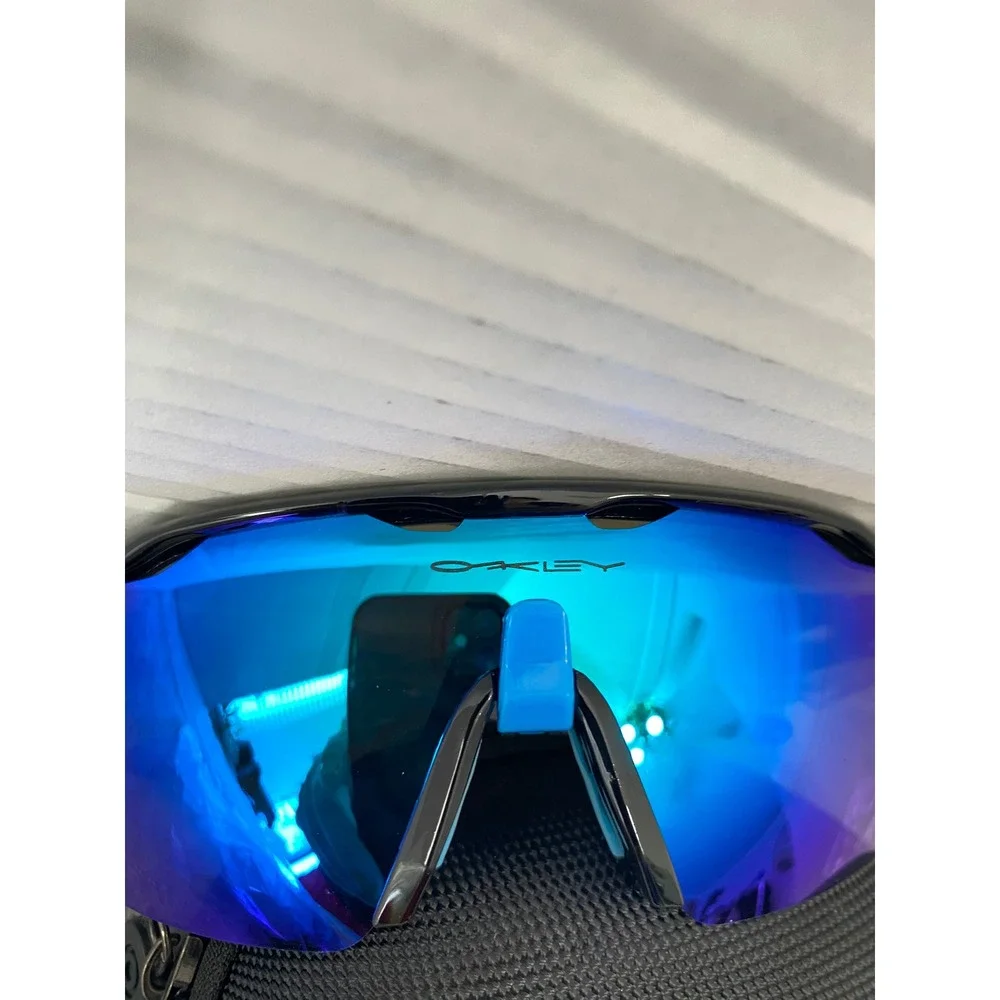 Oakley Radar EV Path Sunglasses Mens One Size Black Prizm Polarized Blue Shield
